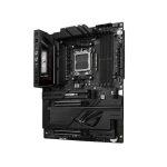 Black ASUS ROG Crosshair X870E Dark Hero motherboard with PCIe 5.0 support and high-speed DDR5 memory compatibility.