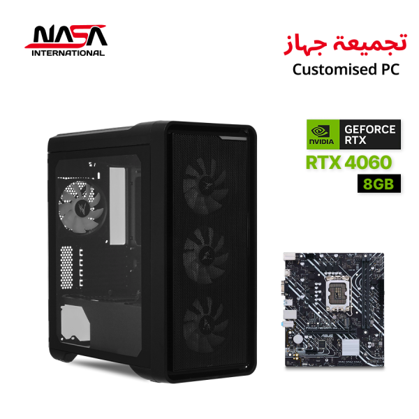 Gaming PC Intel Core i5-12400F, H610M K D4, RTX 4060 8GB