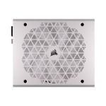 White Corsair RM1200x SHIFT 1200W modular PSU with ATX 3.0 standard and PCIe 5.0 GPU connector.