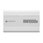 Corsair RM850e 850W white modular power supply for gaming PC builds with efficient and silent performance.
