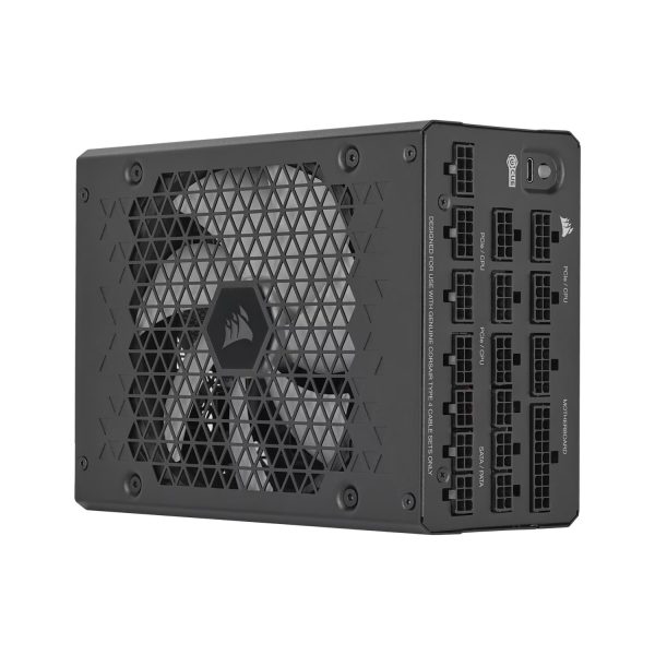 Corsair HX1500i Platinum 1500W fully modular ATX power supply with ultra-low noise fan in black UK edition.