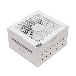 DarkFlash PMT1250 1250W white fully modular ATX 3.1 power supply with 80 Plus Gold efficiency and PCIe 5.1 support.