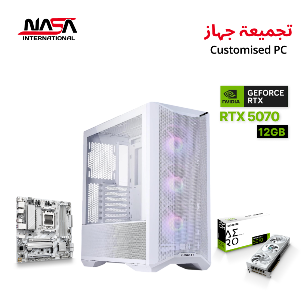 Gaming PC Ryzen 7 9700X, Gigabyte B850M DS3H Ice, Gigabyte Aero RTX 5070 12GB