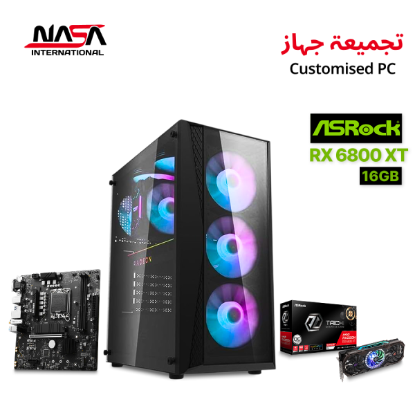 Gaming PC with Intel i5-14400F, RX 6800 XT 16GB, 16GB DDR5 RAM