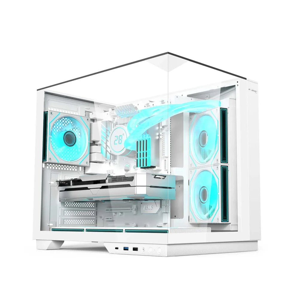 Acer V330 ATX Mid-Tower Case with Triple Tempered Glass Panels