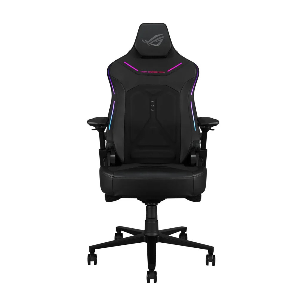 ASUS ROG Courser SL302 Gaming Chair with Aura RGB Lighting – Black Edition