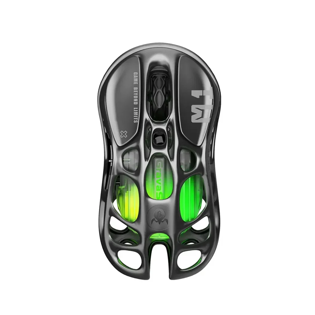 GravaStar Mercury M1 Pro Wireless Gaming Mouse – Interstellar Silver Edition