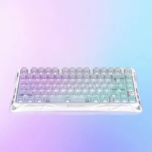 Compact mechanical gaming keyboard for gaming desk setup