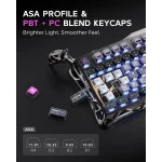 GravaStar Mercury K1 Pro 75% Wireless Mechanical Gaming Keyboard – Cyberpunk Edition