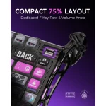 GravaStar Mercury K1 Pro 75% Wireless Mechanical Gaming Keyboard – Cyberpunk Edition
