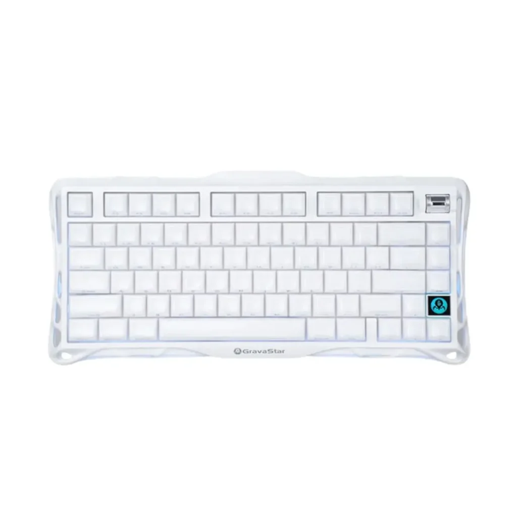 GravaStar Mercury K1 75% Wireless Mechanical Gaming Keyboard – Special Edition White