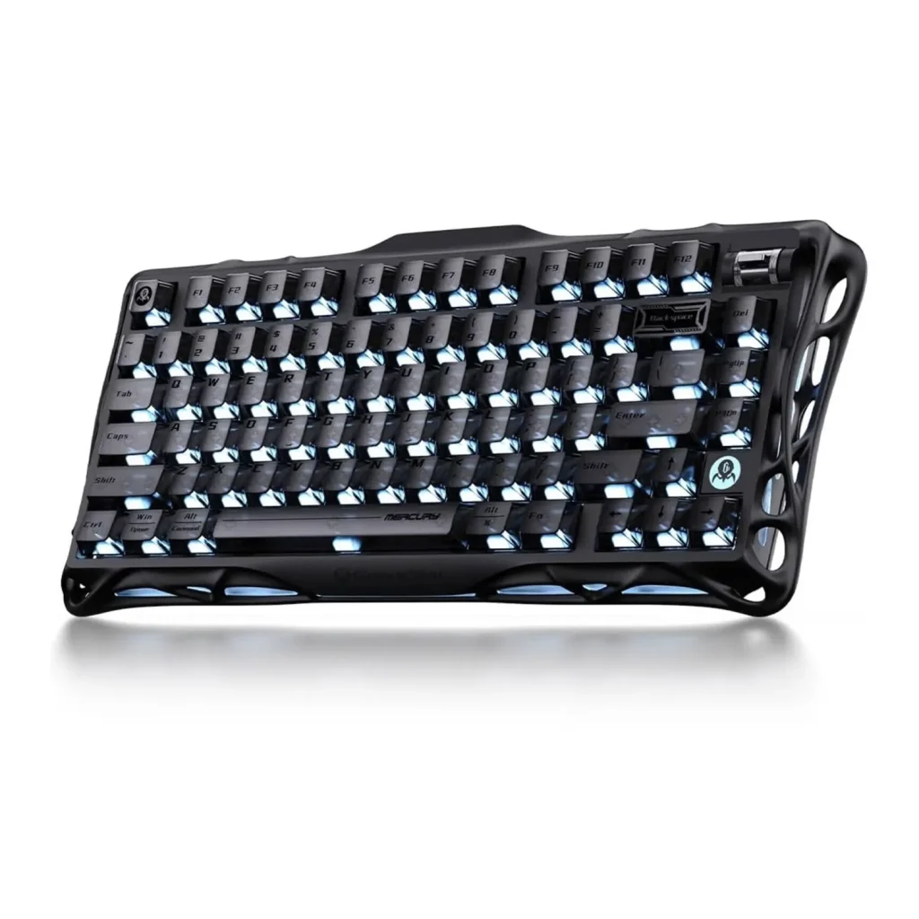 GravaStar Mercury K1 75% Wireless Mechanical Gaming Keyboard – Stealth Black Edition