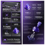 GravaStar Mercury V60 Pro Special Edition 60% Hall Effect Magnetic Gaming Keyboard