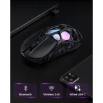 GravaStar Mercury X Gaming Mouse with Magnesium Alloy Frame – Grey Edition