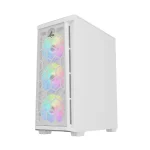 Sharx Razorfin ATX Mid Tower Case with Tempered Glass Side Panel, 4 RGB Fans