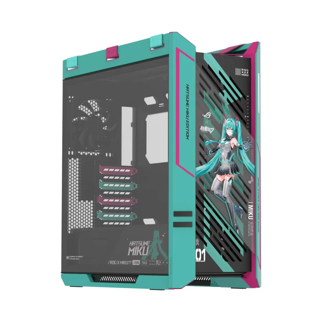 ASUS ROG Strix Helios II Gaming Case, 4 Fans Included - Hatsune Miku Edition