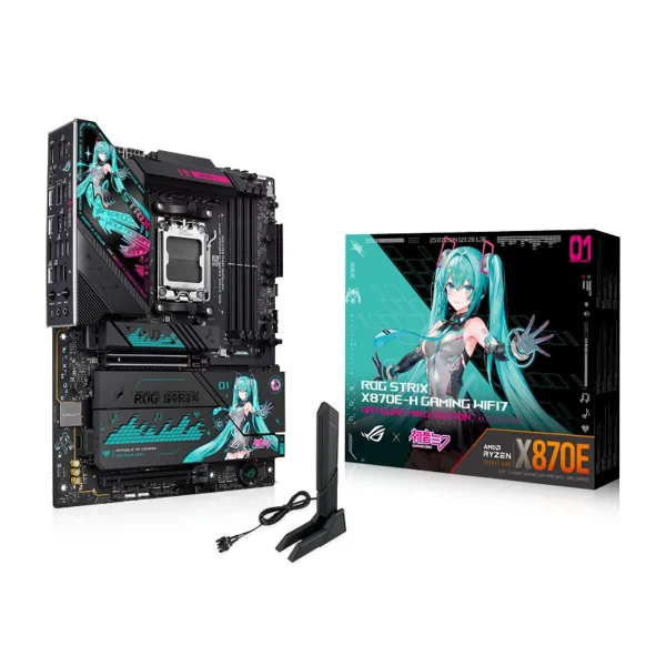 ASUS ROG Strix X870E-H Gaming WiFi 7 Motherboard - Hatsune Miku Edition