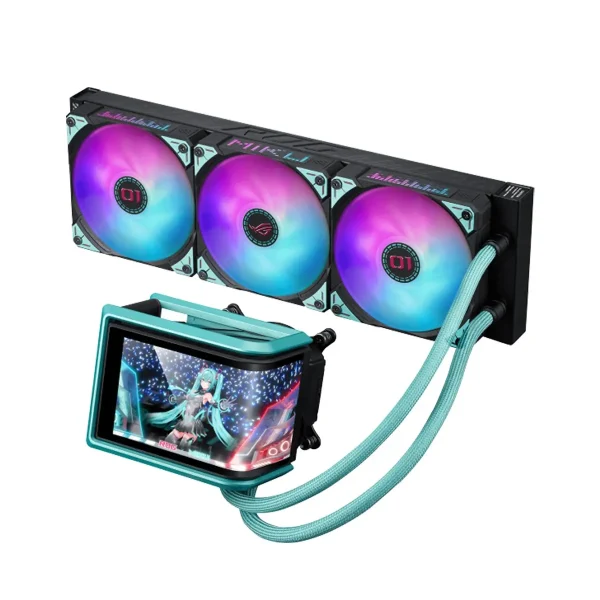 ASUS ROG Ryuo IV 360 ARGB CPU Liquid Cooler 360mm Hatsune Miku Edition - Black ASUS ROG Ryuo IV 360 ARGB CPU Liquid Cooler 360mm Hatsune Miku Edition - Black