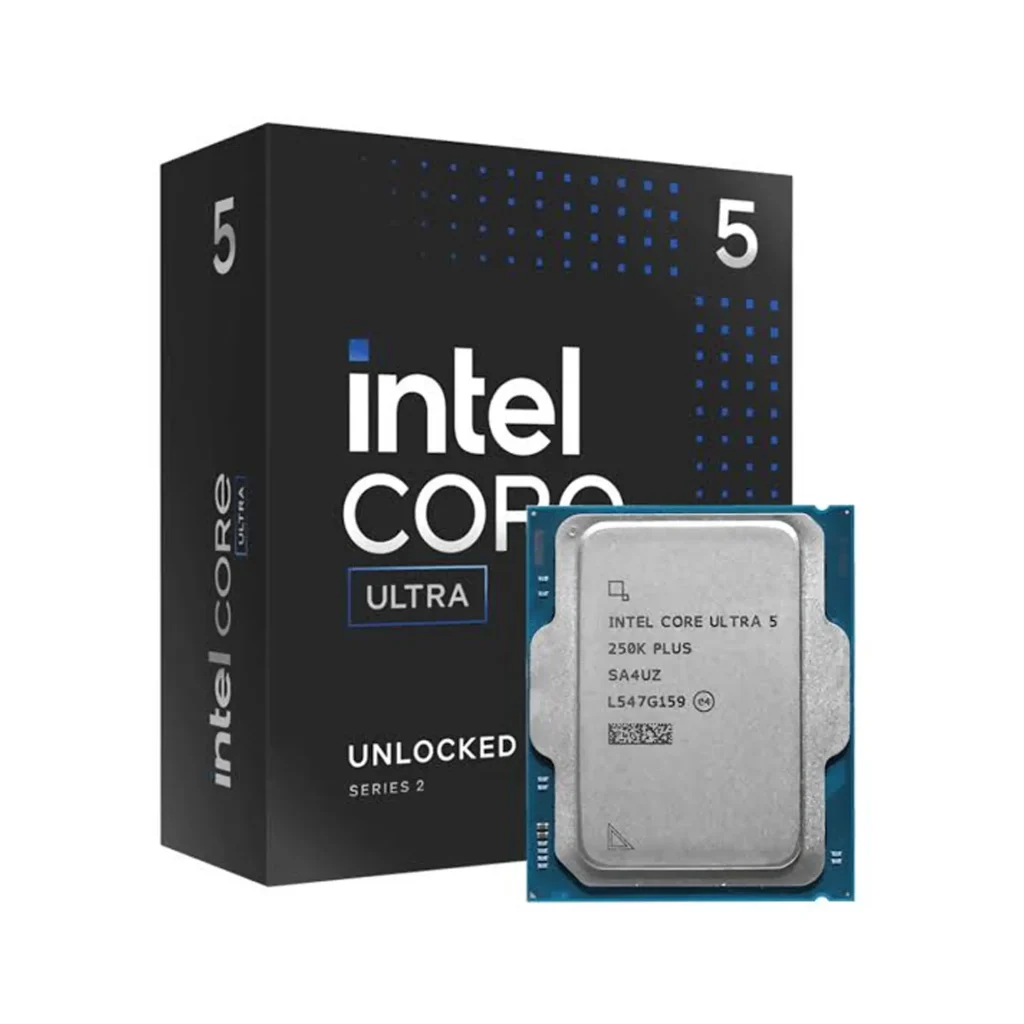 Intel Core Ultra 5 250K Plus Unlocked Processor, Up to 5.3GHz, 30MB Cache, LGA1851 Socket.