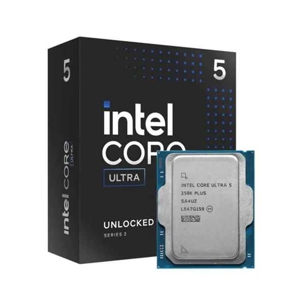 Intel Core Ultra 5 250K Plus Unlocked Processor, Up to 5.3GHz, 30MB Cache, LGA1851 Socket.