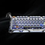 GravaStar Mercury K1 Pro Wireless Gaming Keyboard, 75% Layout, Mechanical Switches, Windows & Mac Compatible - Interstellar Silver