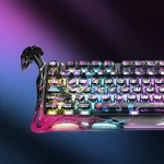 GravaStar Mercury V75 Pro Gaming Keyboard, 75% Layout, Hall Effect Magnetic Switches, Windows / Mac Compatible - Neon Graffiti