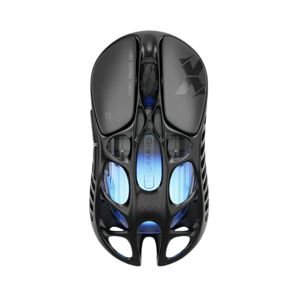 GravaStar Mercury X Gaming Mouse, Wired & Bluetooth Wireless Connectivity - Galaxy Black