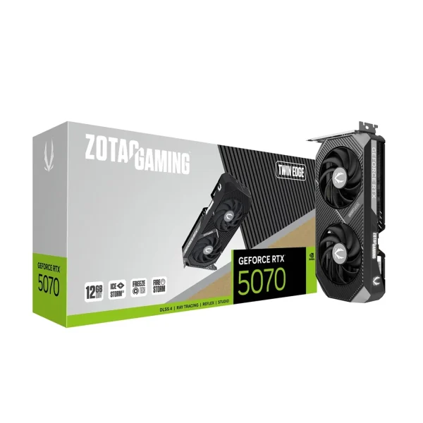 ZOTAC GeForce RTX 5070 Twin Edge Graphics Card 12GB GDDR7