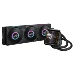 ASUS ROG Strix LC IV 360 ARGB LCD CPU Liquid Cooler, 360mm AIO, Customizable LCD Display, ARGB Lighting - Black