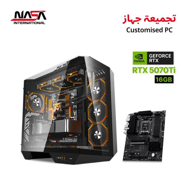 GeForce RTX 5070 Ti 16GB Gaming PC, AMD Ryzen 7 9700X, MSI PRO B850-S WiFi 6E