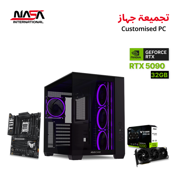 AMD Ryzen 7 9850X3D Gaming PC, ASUS TUF X870-PLUS WiFi, 32GB DDR5 RAM, ASUS TUF GeForce RTX 5090 32GB