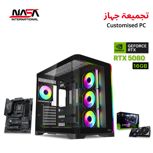 MSI Gaming Trio GeForce RTX 5080 16GB Gaming PC, AMD Ryzen 7 7800X3D, MSI X870E Gaming Plus WiFi
