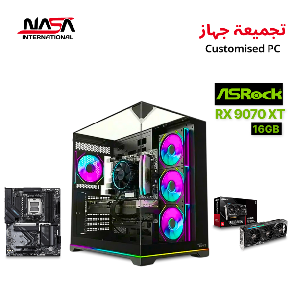 ASRock Challenger Radeon RX 9070 XT 16GB Gaming PC, AMD Ryzen 7 7800X3D, Gigabyte X870 Gaming WF6, 16GB DDR5 RAM, Windows 11 Pro (Original)