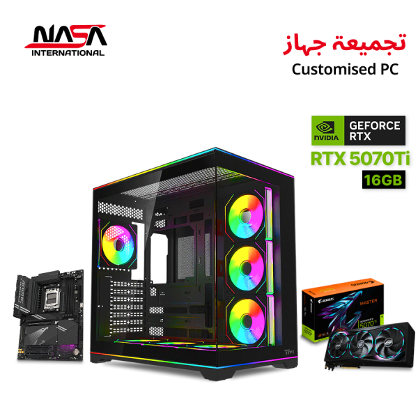 Gigabyte AORUS Master GeForce RTX 5070 Ti 16GB Gaming PC, AMD Ryzen 7 9800X3D, Gigabyte X870 AORUS Elite WiFi7, 32GB DDR5 RAM, Windows 11 Pro (Original)