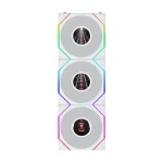 LIAN LI UNI FAN TL FLEX Reverse-Blade Wireless LCD 120mm ARGB Case Fans – 3-Pack with 1.8" LCD Display, White