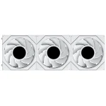 LIAN LI UNI FAN TL FLEX Reverse-Blade Wireless LCD 120mm ARGB Case Fans – 3-Pack with 1.8" LCD Display, White