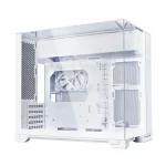 LIAN LI O11 Vision-M Micro-ATX Gaming Case – White, 1 Fan Included