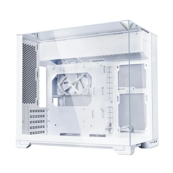 LIAN LI O11 Vision-M Micro-ATX Gaming Case – White, 1 Fan Included