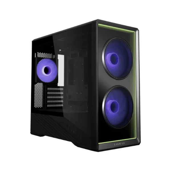 LIAN LI Vector V150 INF Infinity Micro-ATX Gaming Case – Black, 3 × ARGB Fans Included