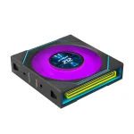LIAN LI UNI FAN SL-INF FLEX Reverse Blade Wireless LCD 120mm ARGB Case Fans – 3-Pack, 1.8" LCD Display, Black