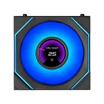 LIAN LI UNI FAN SL-INF FLEX Reverse Blade Wireless LCD 120mm ARGB Case Fans – 3-Pack, 1.8" LCD Display, Black