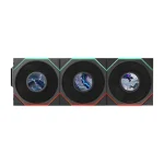 LIAN LI UNI FAN TL FLEX Wireless LCD 120mm ARGB Case Fans – 3-Pack with 1.8" LCD Display, Black