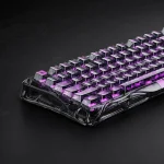 GravaStar Mercury V75 Lite 75% Hall Effect Magnetic Gaming Keyboard – Transparent Black, USB Wired, Windows & macOS Compatible