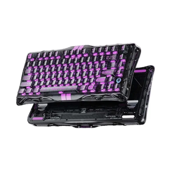 GravaStar Mercury V75 Lite 75% Hall Effect Magnetic Gaming Keyboard – Transparent Black, USB Wired, Windows & macOS Compatible