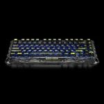 GravaStar Mercury K1 Lite 75% Wireless Mechanical Gaming Keyboard – Transparent Black, Tri-Mode Connectivity, RGB Backlit, Windows & macOS Compatible