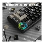ATTACK SHARK X66 60% Wireless Mechanical Gaming Keyboard – Star Black, Strawberry Linear Switches
