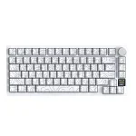 ATTACK SHARK X820 Ultra RGB Tri-Mode Mechanical Gaming Keyboard – White Contours, Shark Switches, Wireless/Bluetooth/USB-C