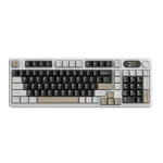 ATTACK SHARK X98 Pro 99% Tri-Mode Mechanical Gaming Keyboard – Cheese White, Blueberry Linear Switches, 1.5" LED Matrix Display