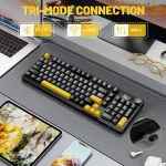 ATTACK SHARK X98 Pro 99% Tri-Mode Mechanical Gaming Keyboard – USB-C, 2.4GHz Wireless & Bluetooth, 1.5" LED Matrix Display